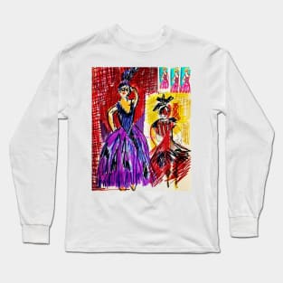 Vintage Goth Ballet #1 Long Sleeve T-Shirt